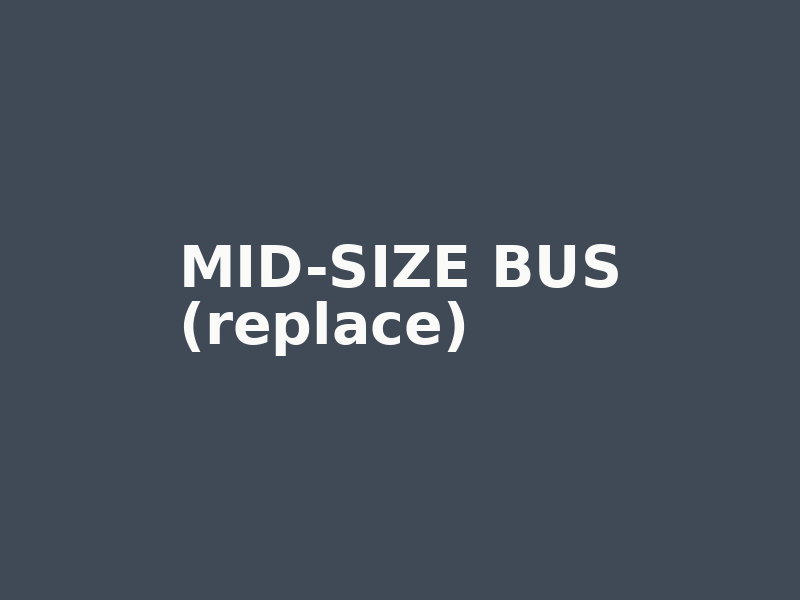 Mid-size bus used for sports teams and school excursion airport transfers