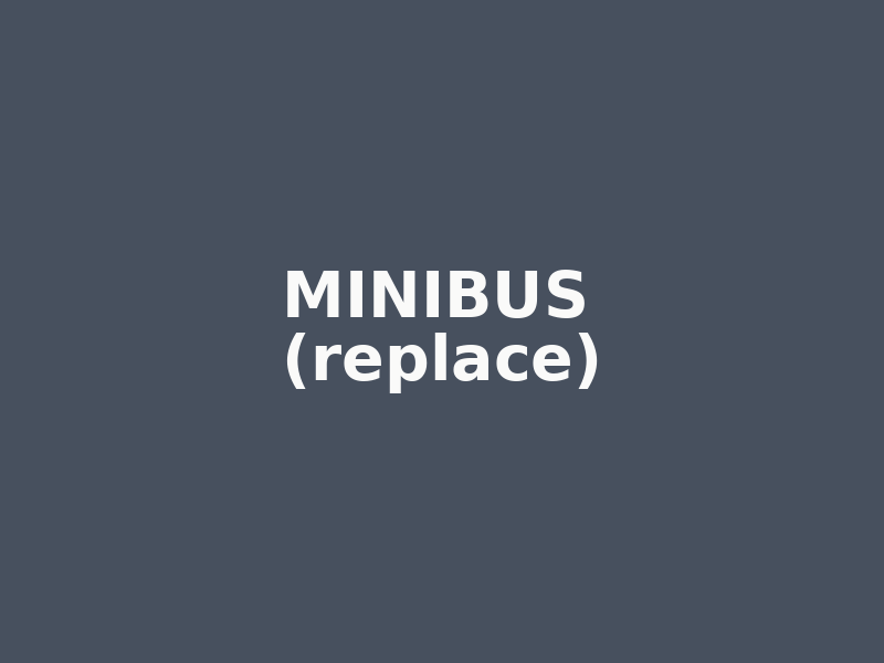 Minibus used for small teams and corporate group airport transfers